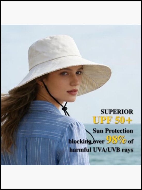 Wide Brim Sun Hat Foldable UPF50+ Summer Beach Travel Outdoor Protection main image 6